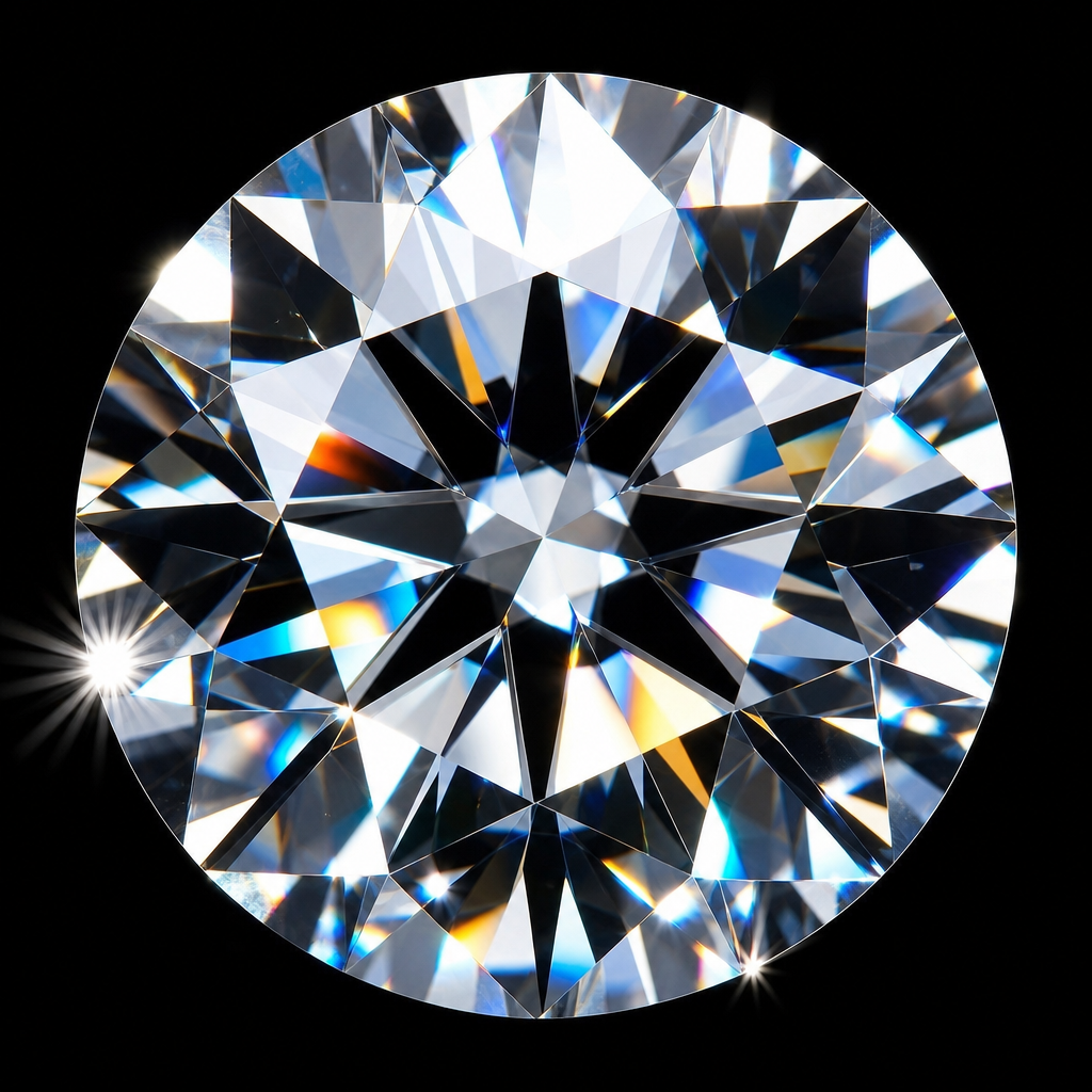 Round brilliant crafted diamond